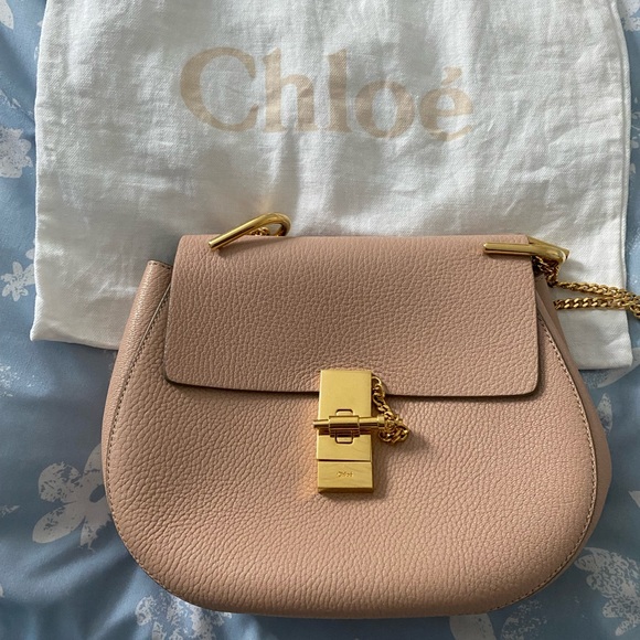 Small Chloe Drew bag in Cement Pink - Picture 2 of 15